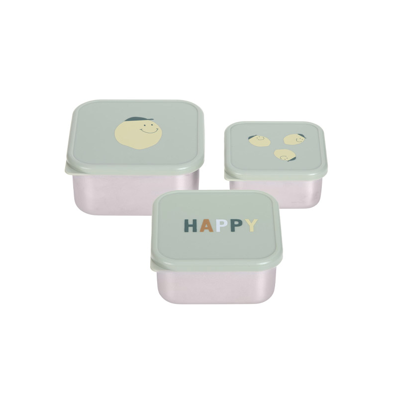 3 Cajas Acero Inoxidable Lemon