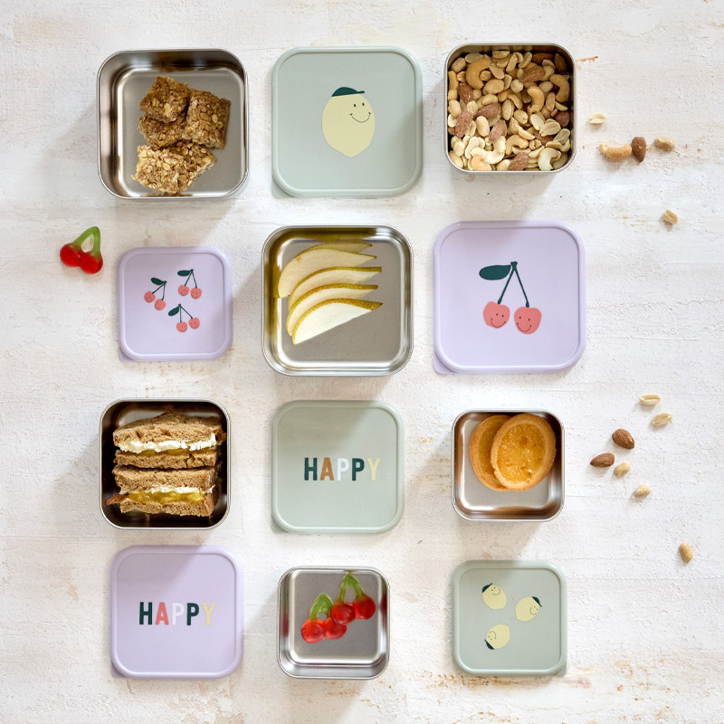 3 Cajas Acero Inoxidable Lemon