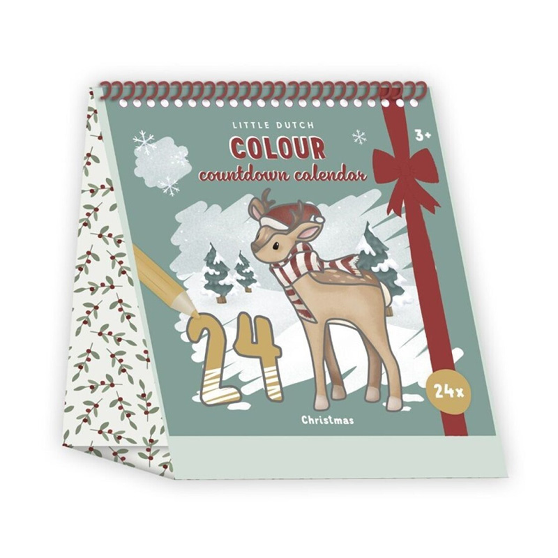 Calendário para Colorir Contagem Regressiva para o Natal