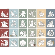 Calendario para Colorear Cuenta Atrás para Navidad