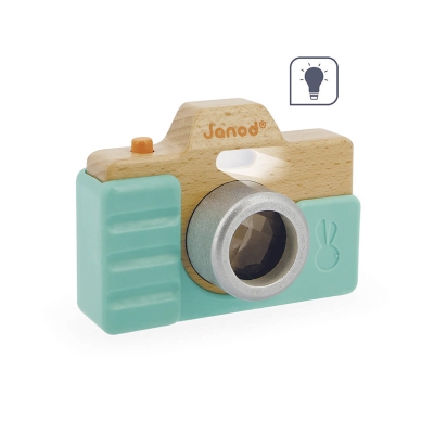 Câmera fotográfica com luz e som