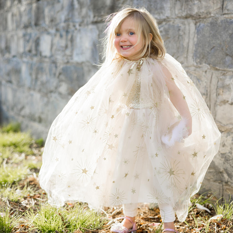 Capa Dourada Glamorosa 4-6 anos