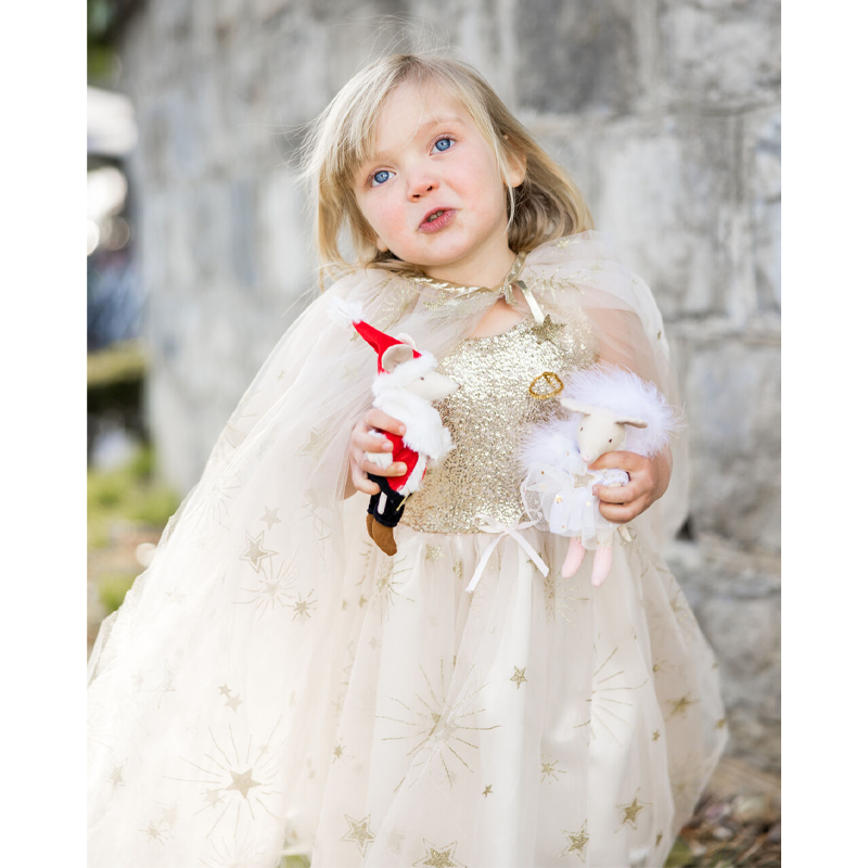 Capa Dourada Glamorosa 4-6 anos