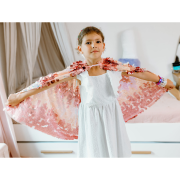 Capa Lantejoulas Rosa 4-6 anos