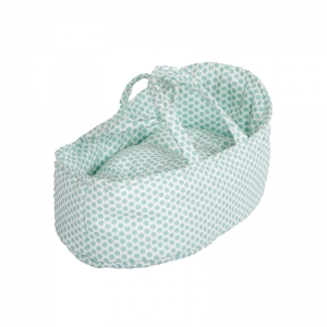 Capazo para Muñecas 26 cm: Topos Verde