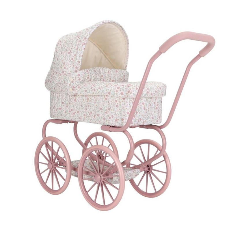 Carrito con Capazo para Muñeca de Metal