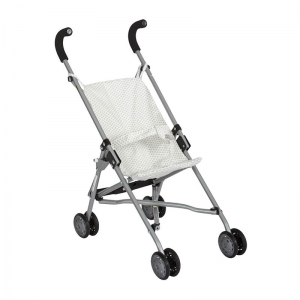 Carrito de Muñecas Plegable: Topos Gris Carrito de Muñecas Plegable: Topos Gris