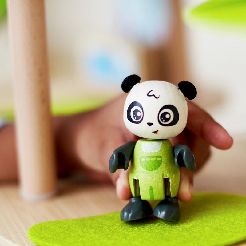 Casa de Bambú Osos Pandas