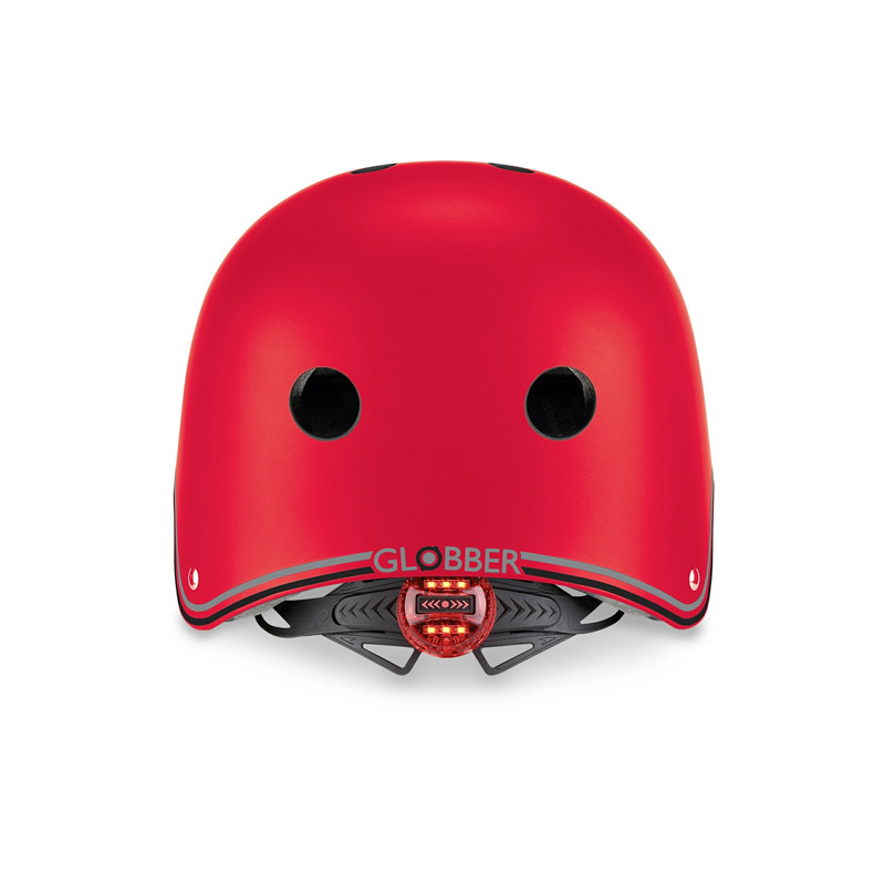 Casco Junior con Luces Rojo