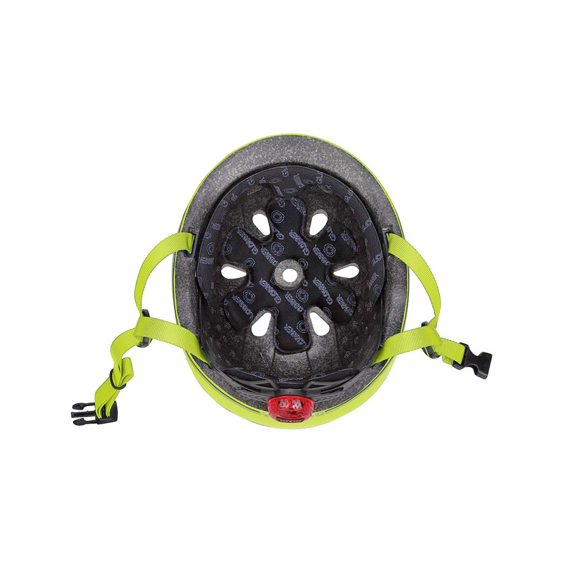 Capacete Pequeno com Luzes Verde