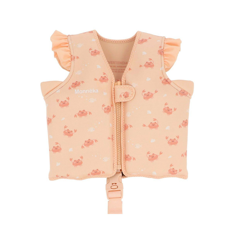 Chaleco Flotador Aprendizaje con Volantes Crab Coral 3-6 años