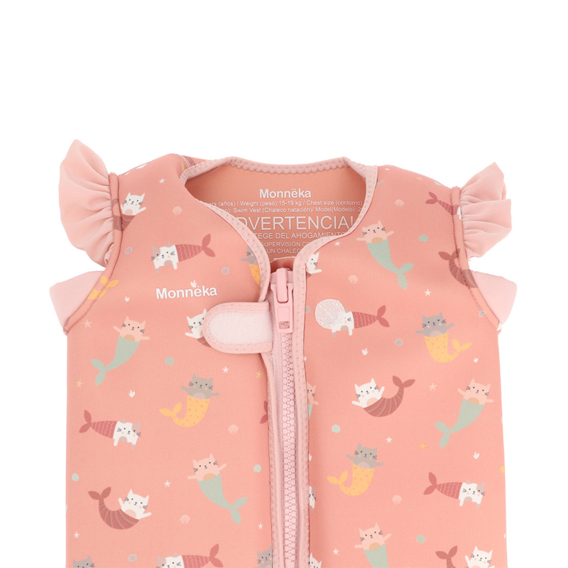 Chaleco Flotador Aprendizaje Mermaid Cats 3-6 años