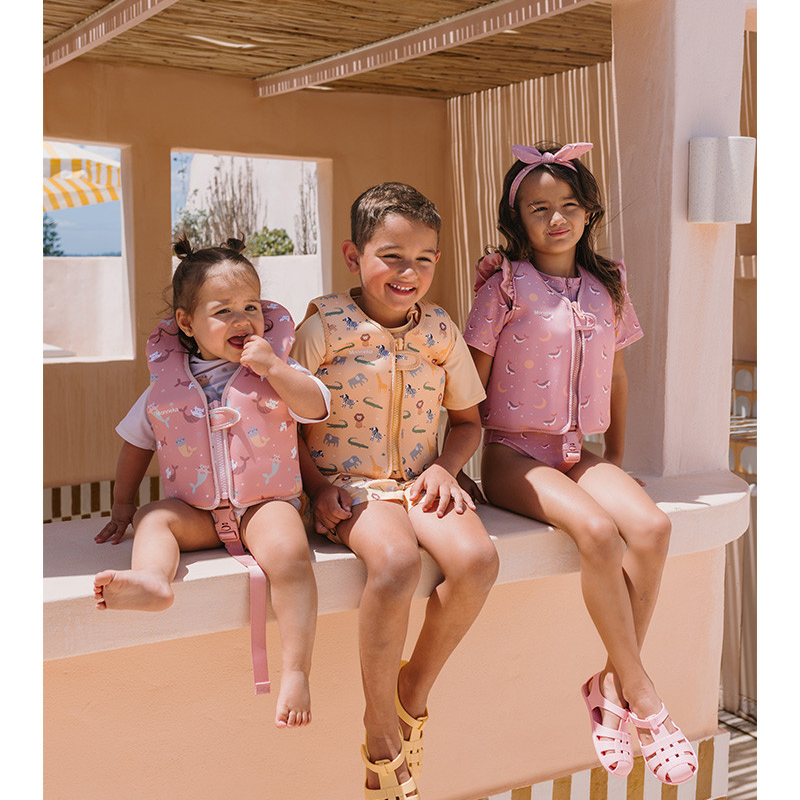 Chaleco Flotador Aprendizaje Whale Pink 2-3 años