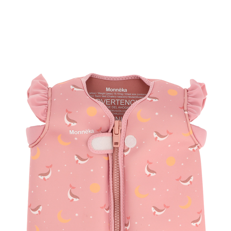 Chaleco Flotador Aprendizaje Whale Pink 3-6 años