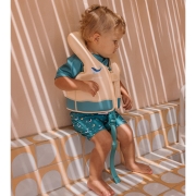 Chaleco Flotador Aprendizaje Whale Teal 1-2 años