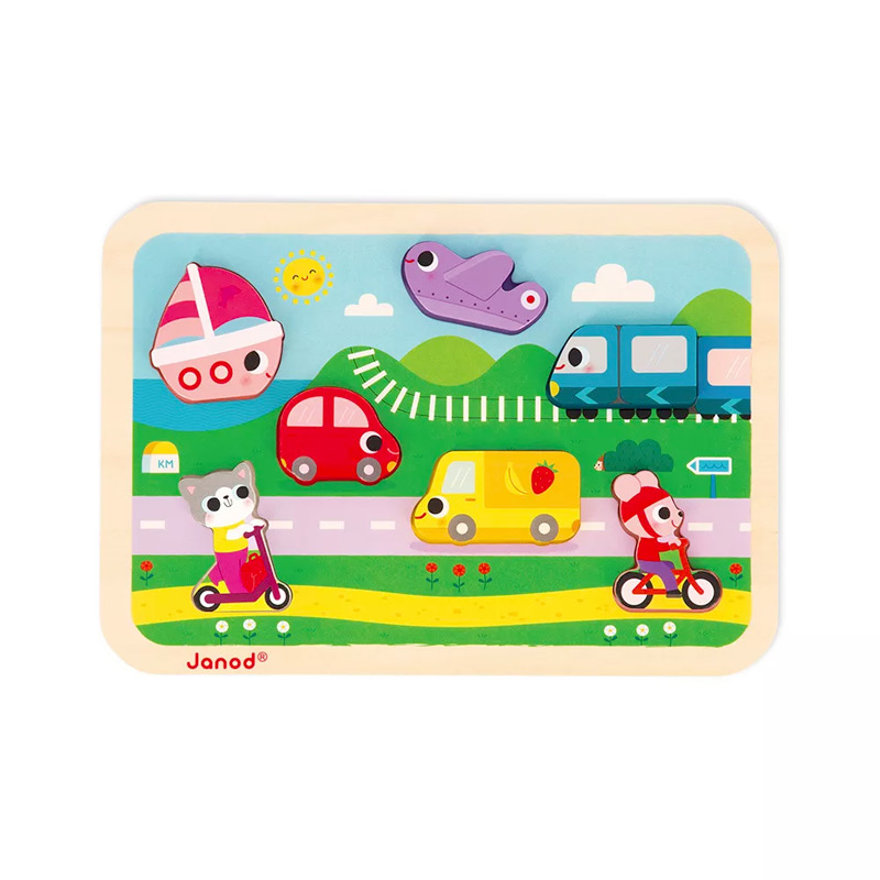 Chunky Puzzle los Vehículos