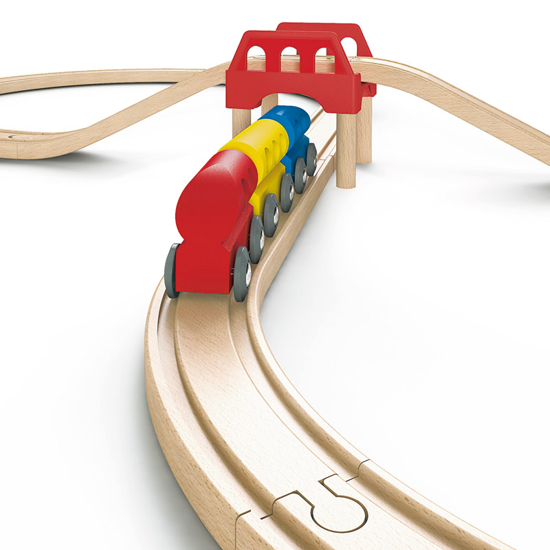Tren Playtive Pack Rieles En Y Para Trenes De Madera Hape