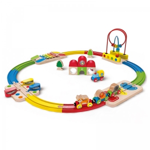 Circuito Infantil: Tren Musical con Encajable y Pasabolas