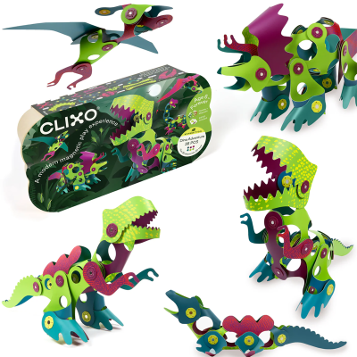 Clixo Dino Adventure Pack 36 piezas