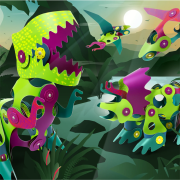 Clixo Dino Adventure Pack 36 piezas