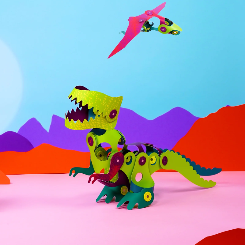 Clixo Dino Adventure Pack 36 piezas