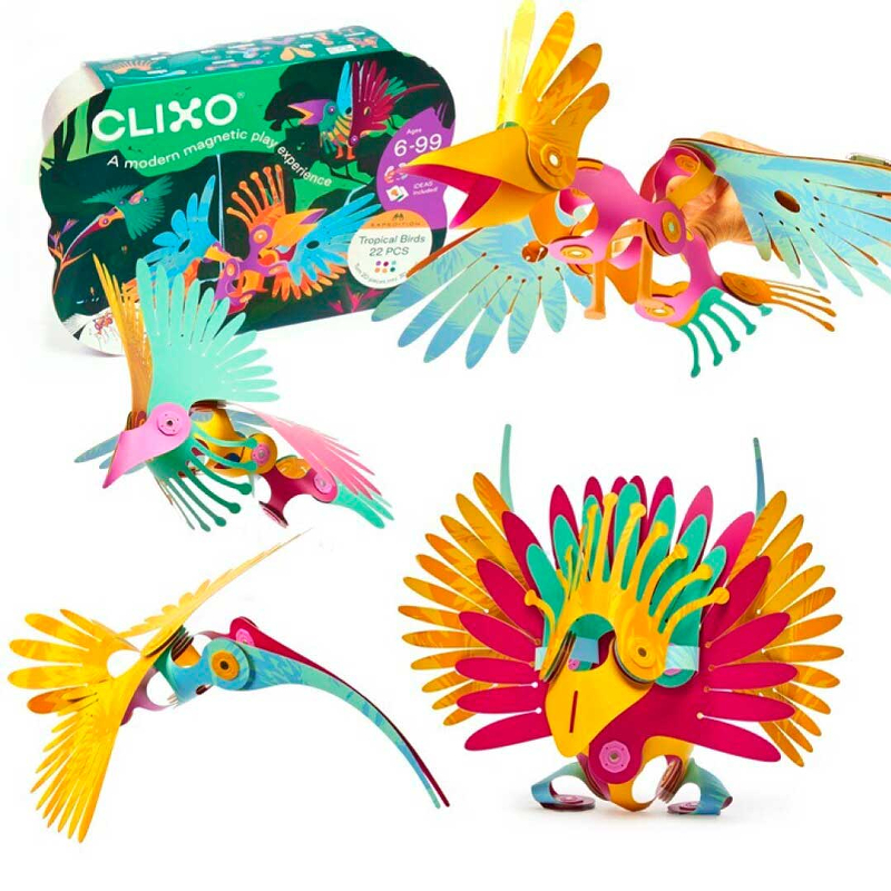 Clixo Tropical Birds Pack 22 peças