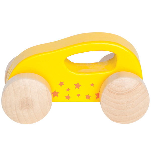 Coche de madera Amarillo