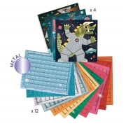Collage Cuadros de Mosaicos Space Battle