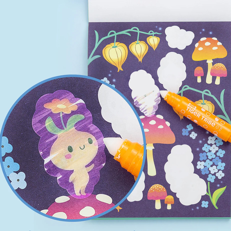 Cuaderno mágico para colorear Hadas de Tiger Tribe