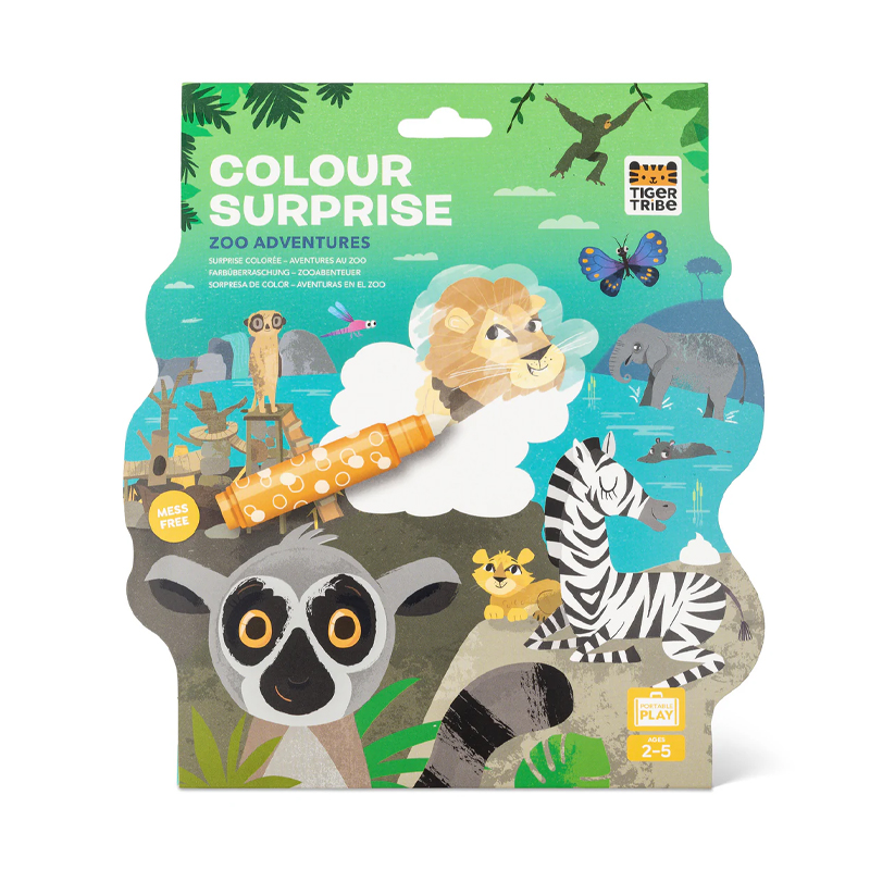 Cuaderno mágico para colorear Zoo de Tiger Tribe