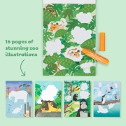 Cuaderno mágico para colorear Zoo de Tiger Tribe