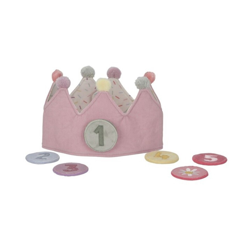 Corona de Cumpleaños con Números Rosa