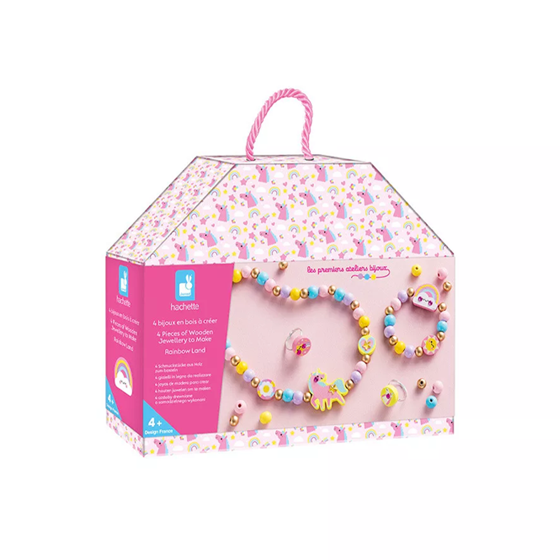 Crea 4 Joyas de Madera Rainbow Land