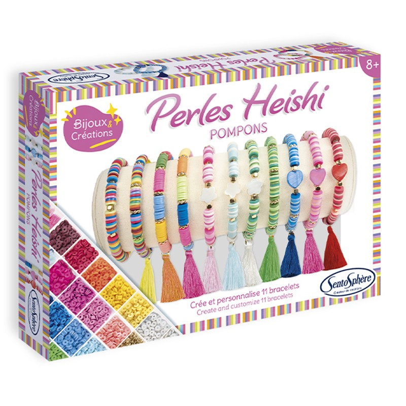 Crea tus Pulseras Heishi Pompons