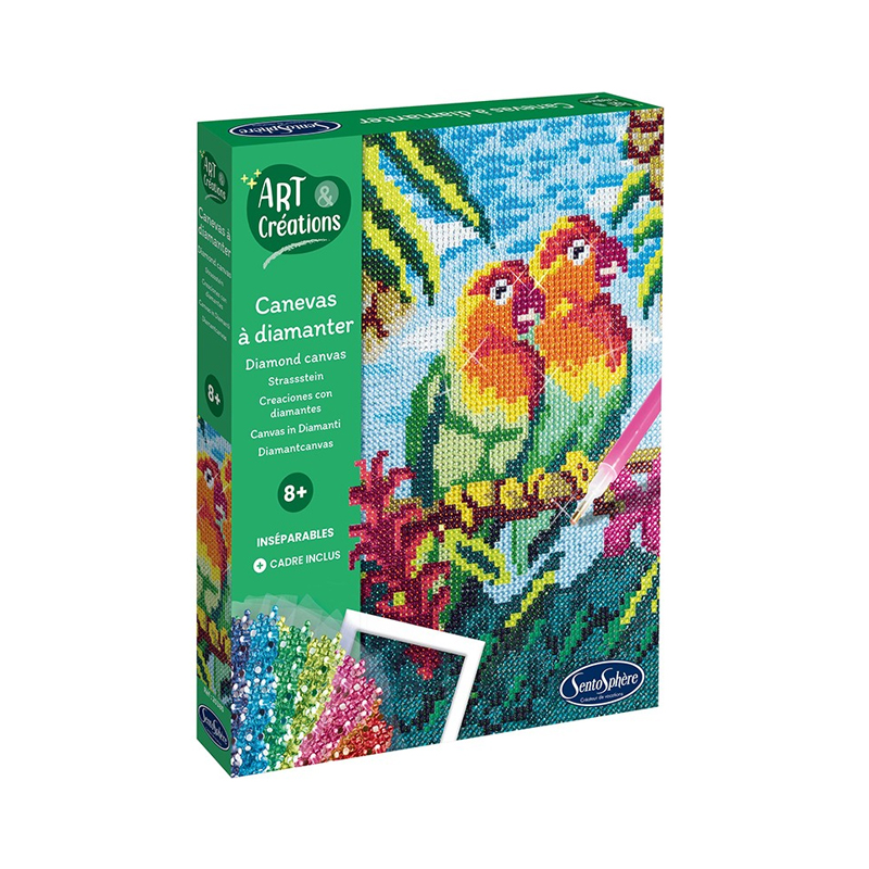 Creaciones con Diamantes Agapornis