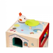 Cubo de Actividades de Madera Granja