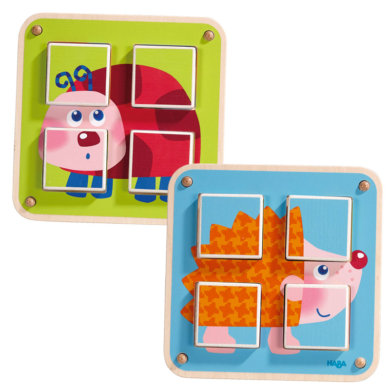 Cubos de Puzzle: Animales de Jardín