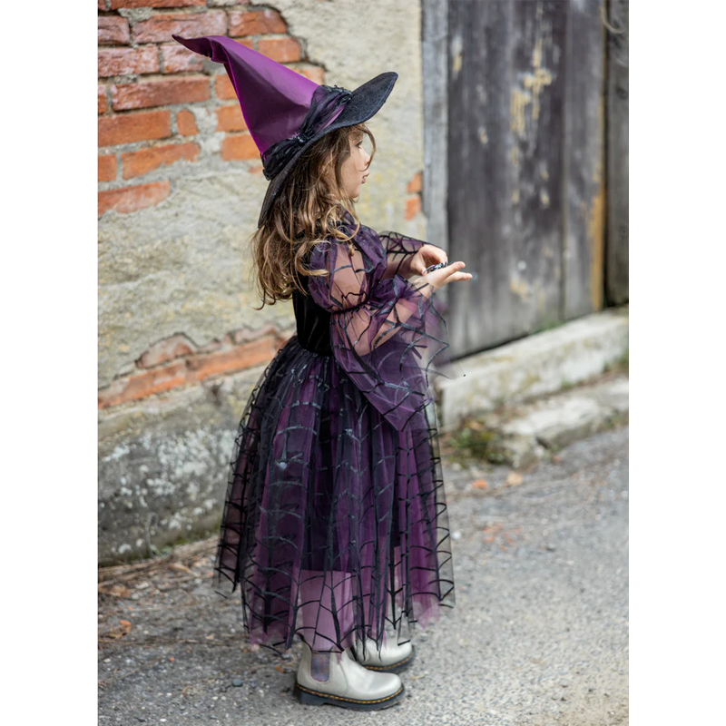 Disfraz Bruja con Vestido y Sombrero 5-6 años