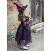 Disfraz Bruja con Vestido y Sombrero 5-6 años