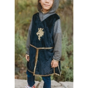Disfraz Caballero Dorado con Capa y Corona 7-8 años