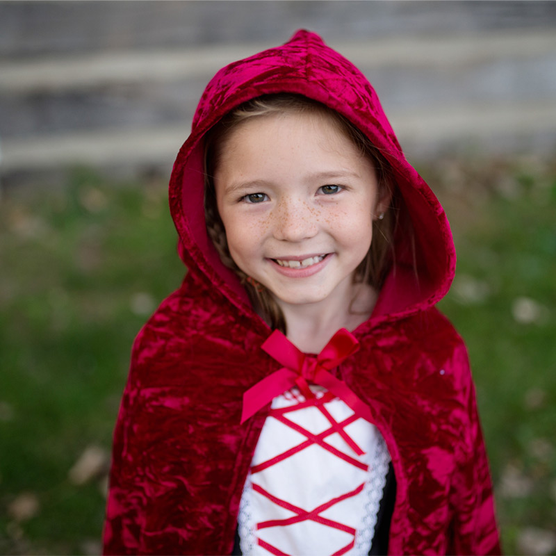 Disfraz Capa Caperucita Roja de 7 a 8 años de Great Pretenders en Minikidz