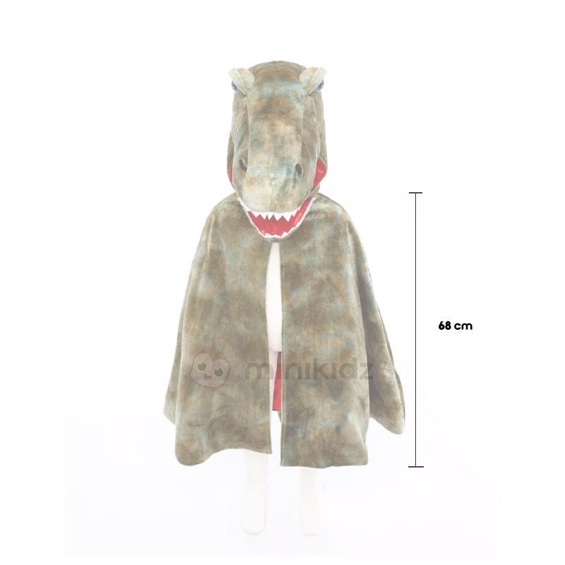 Fato com capa de dinossauro T-Rex 7-8 años