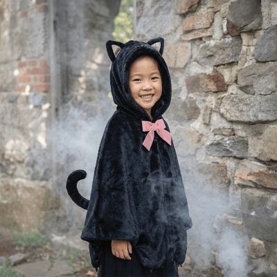 Disfraz Capa Gato Negro 2-3 años