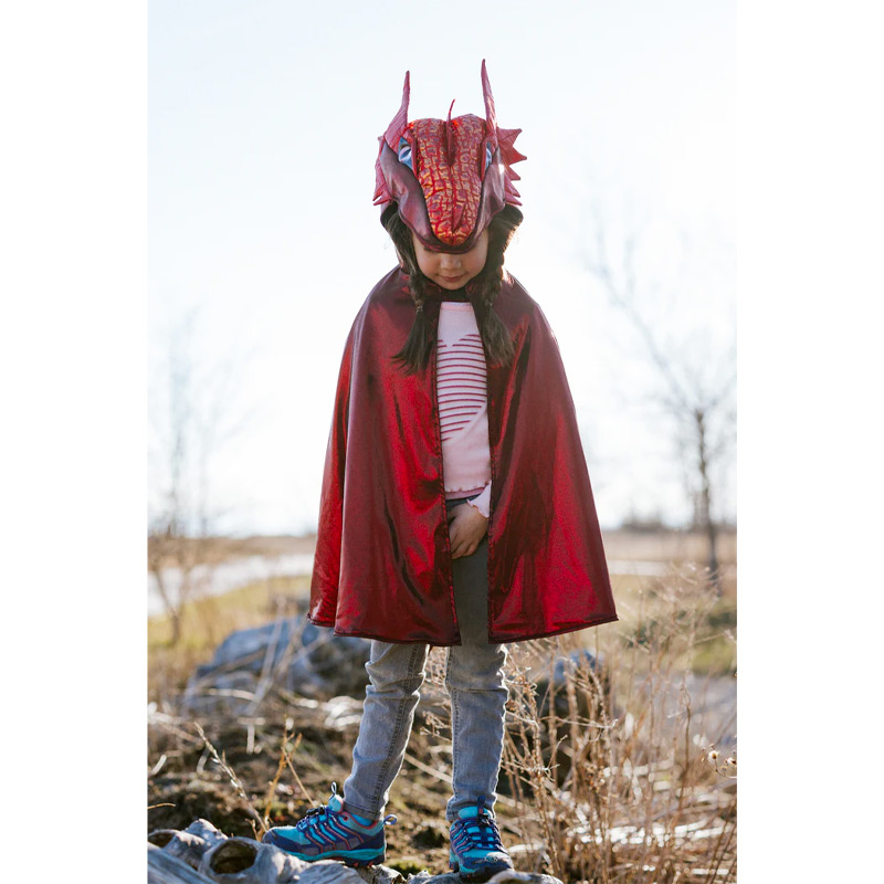 Disfraz Capa Metálica Dragón Ruby 5-6 años
