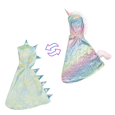 Disfraz Capa Reversible Dragón Unicornio 5-6 años Disfraz Capa Reversible Dragón Unicornio 5-6 años
