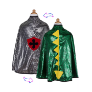 Disfraz Capa Reversible Dragón y Caballero 7-8 años