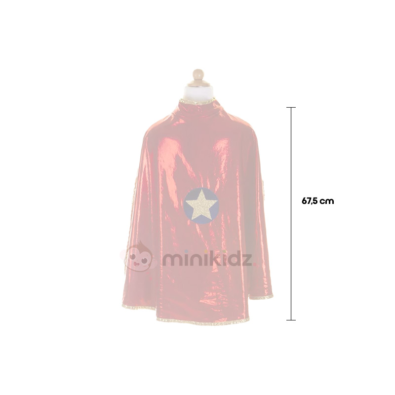 Fato capa de super-herói reversível Wonder 5-6 anos