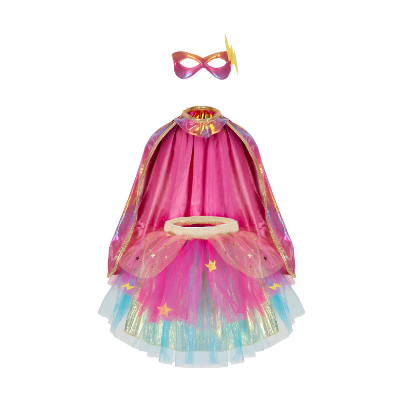 Disfraz Capa Tutú y Máscara Rosa 4-6 años