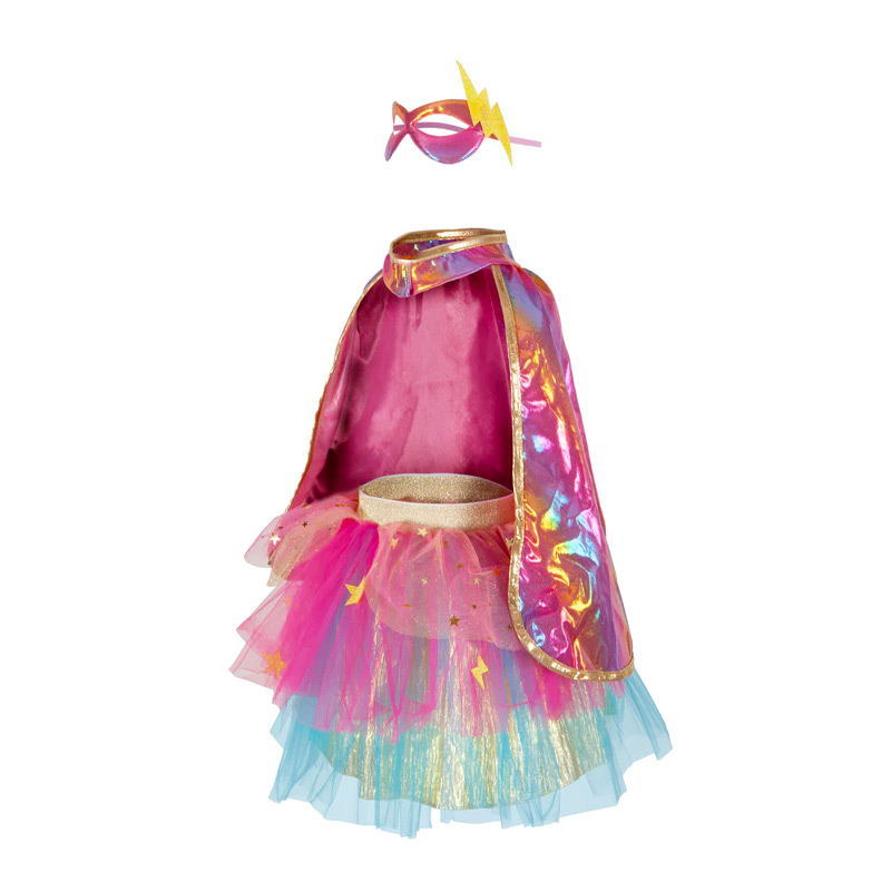 Disfraz Capa Tutú y Máscara Rosa 4-6 años
