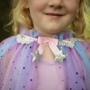 Disfraz Capa Unicornio Arcoíris con Diadema 4-6 años